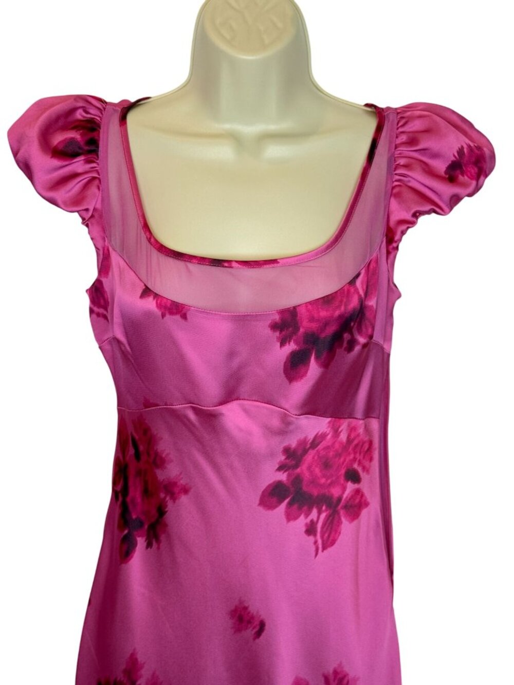 Loveshackfancy Joelette Midi-Dress Rasberry Rose Kentucky Derby - Size 0 - Picture 9 of 9